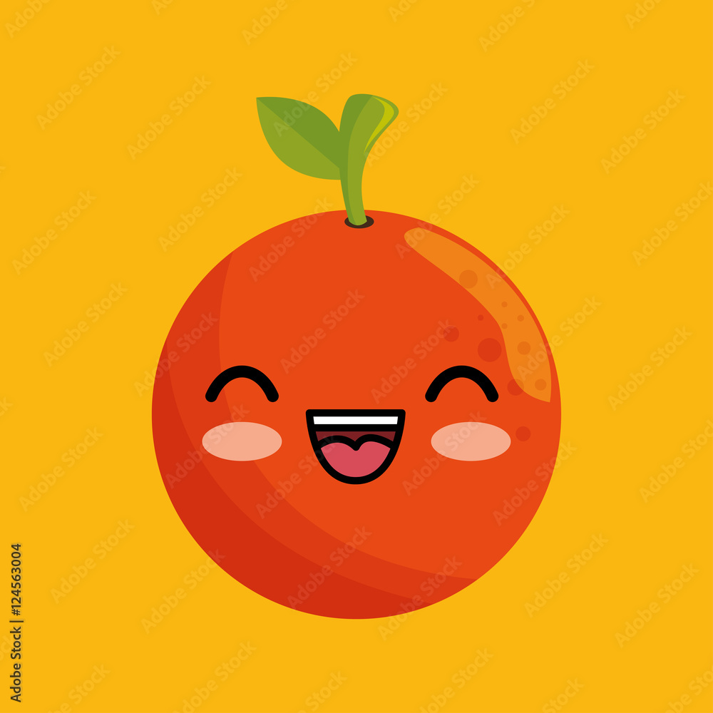 cute kawaii orange food juicy vector illustration eps 10 cute kawaii orange food juicy vector illustration eps 10