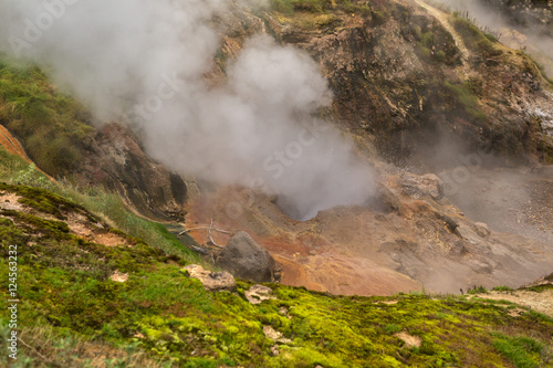 Eruption Bolshoy Big Geyser in Valley of Geysers. © Julia Mashkova
