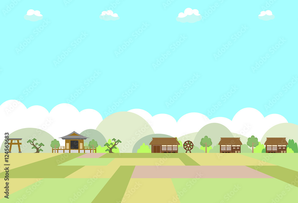 農村の風景 農村の風景
