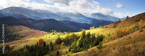 Autumn and winter in the mountains