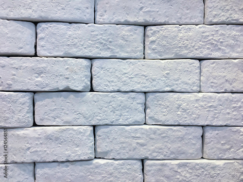 White pattern of brick wall