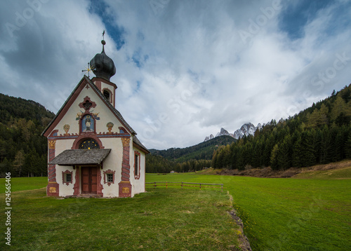 Old church in Funes valley