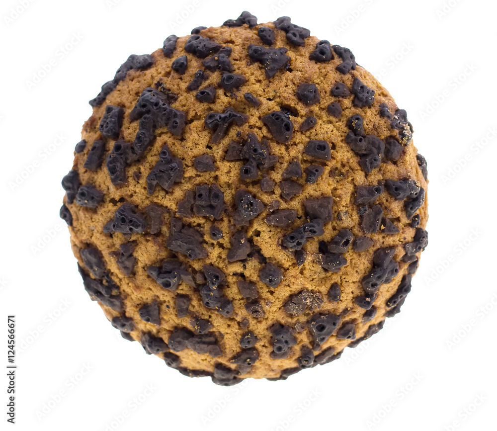 cookies with chocolate chips on a white background cookies with chocolate chips on a white background