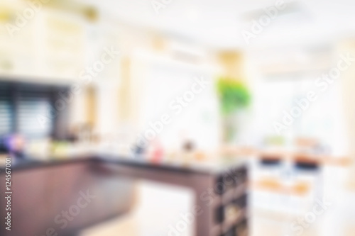 Wallpaper Mural defocus dining table and pantry in the kitchen Torontodigital.ca