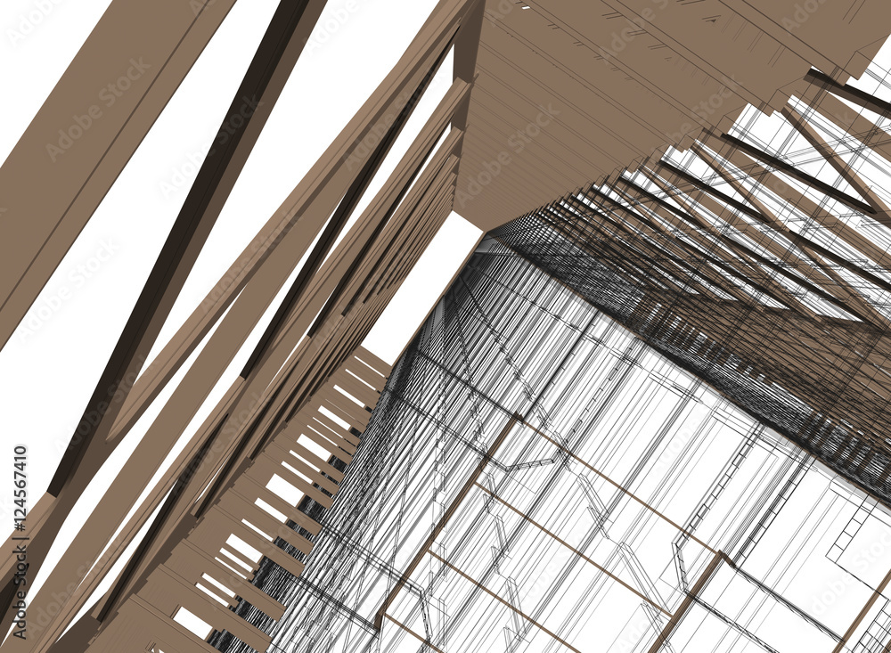 Obraz premium 3D architecture abstract