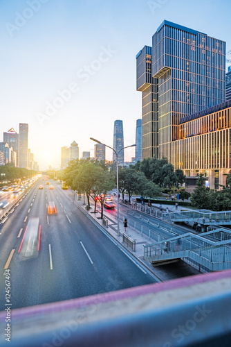 urban traffic street in city of China.