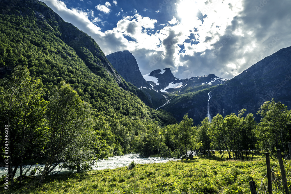 River in mountains of Norway