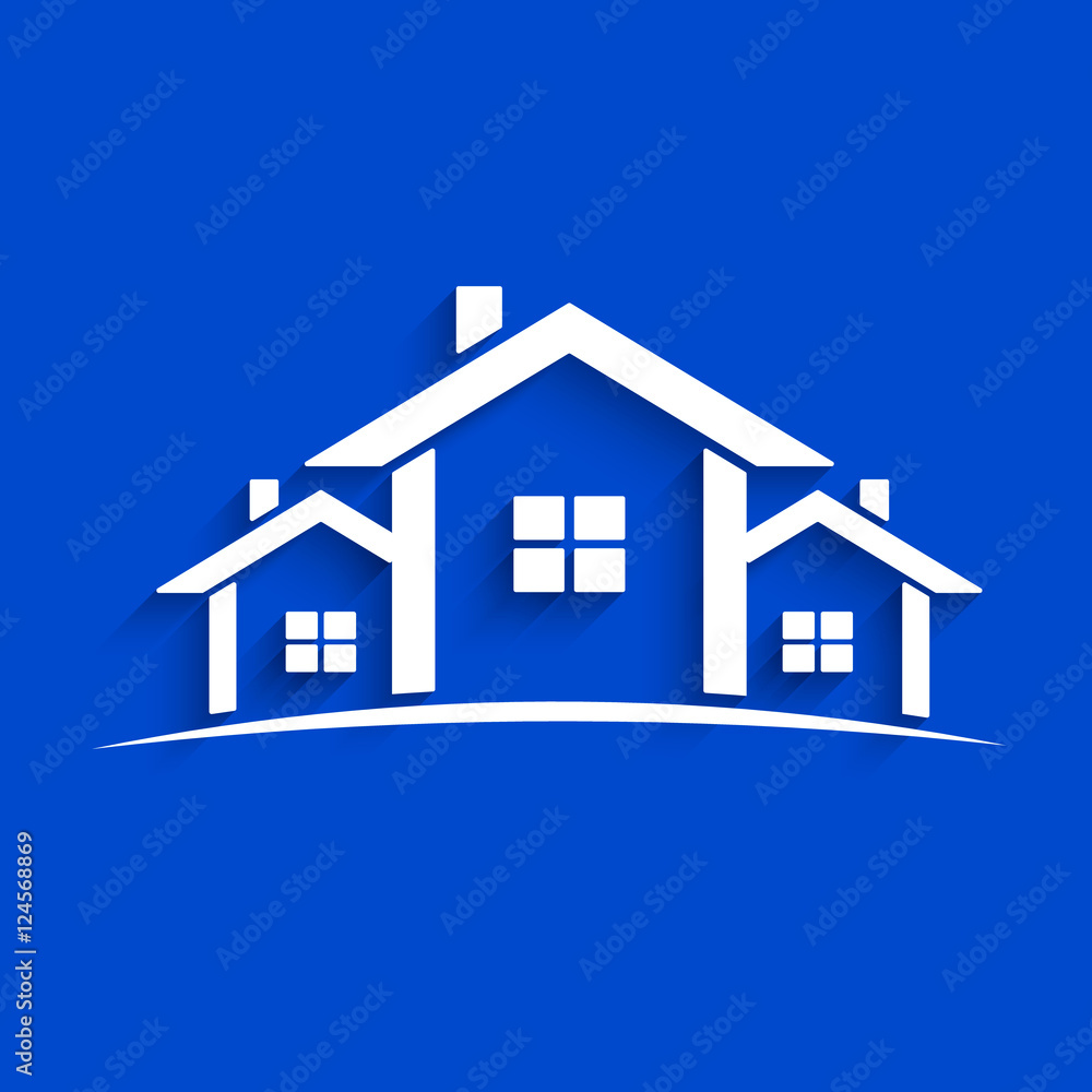 Paper Houses Vector Illustration