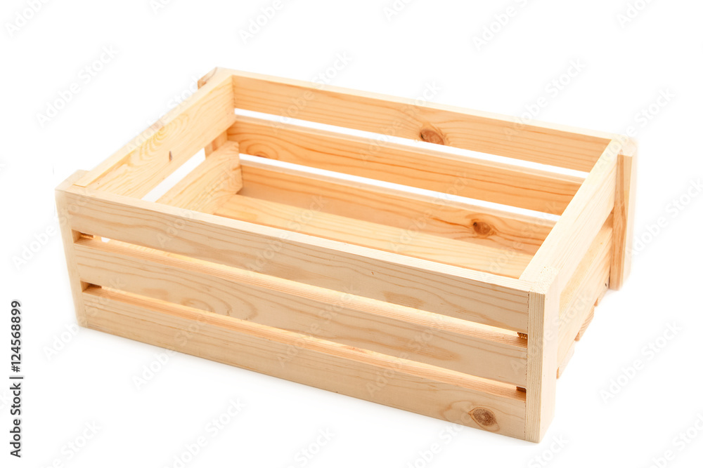 empty wooden crate isolated on white background empty wooden crate isolated on white background