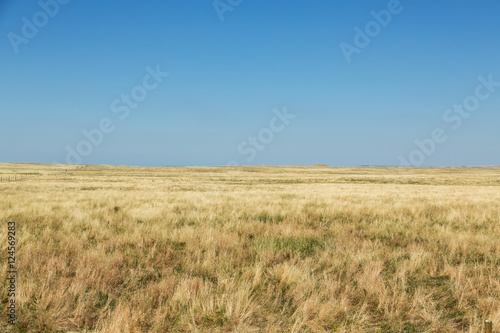 The plains of South Dakota on a summer day. 