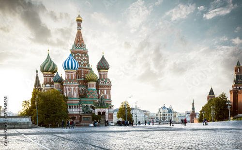 Saint Basil's Cathedral on Red Square in Moscow, Russia