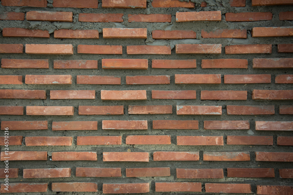 Obraz premium Red old brick wall background