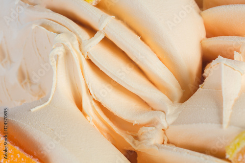 Close up of ice-cream.
