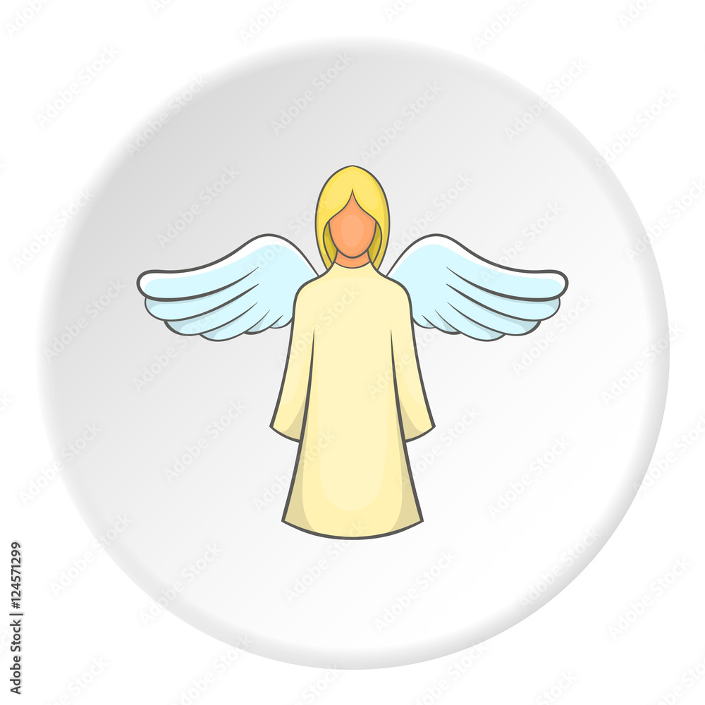 Obraz premium Angel icon. Flat illustration of angel vector icon for web