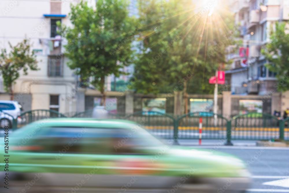 Fototapeta premium urban traffic street in city of China.