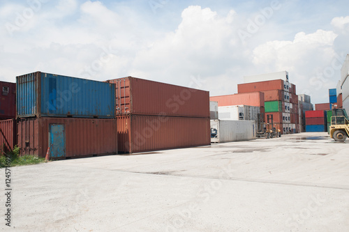 Stack of Cargo Containers.