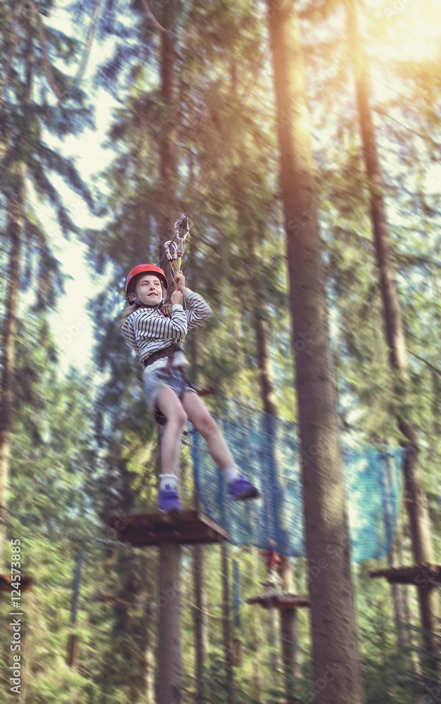 Congress on ziplines down the rope park Congress on ziplines down the rope park