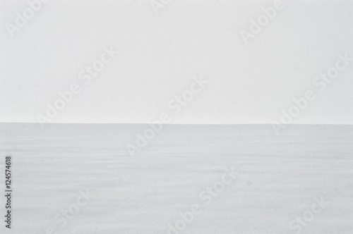 Snowy Landscape of an Empty Field