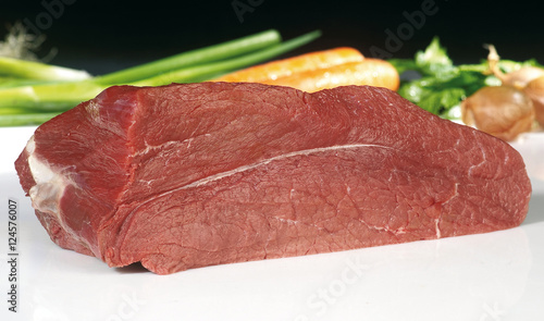 dicker Bug fleisch auf weiss 