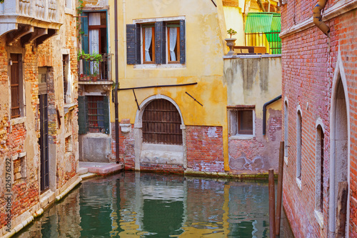 Venetian colorful buildings