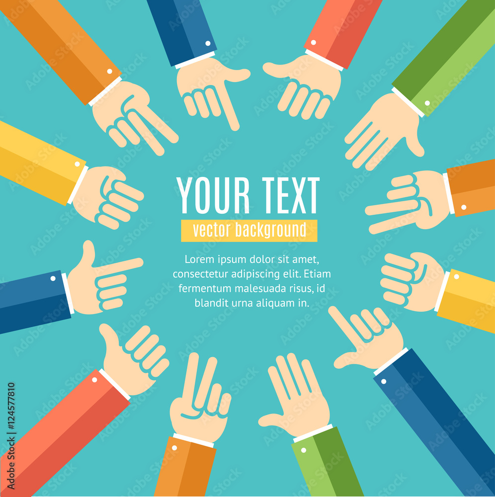 Fototapeta premium Business Meeting Brainstorming Banner. Vector