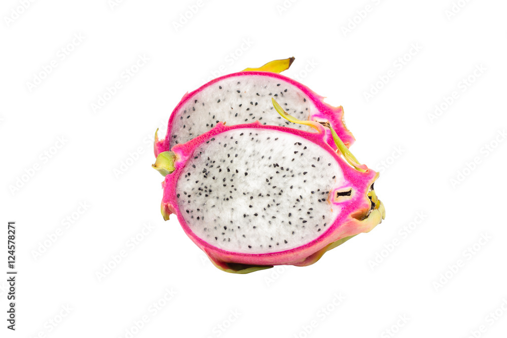 Dragon fruit or pitaya isolated on white background Dragon fruit or pitaya isolated on white background