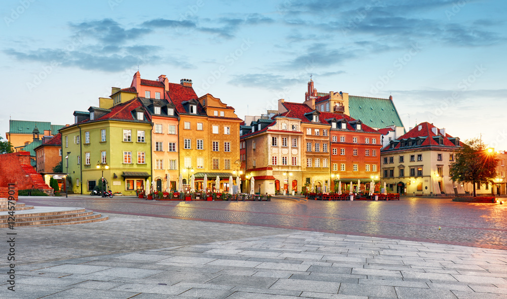 Obraz premium Rynek Starego Miasta, Warszawa, Polska.