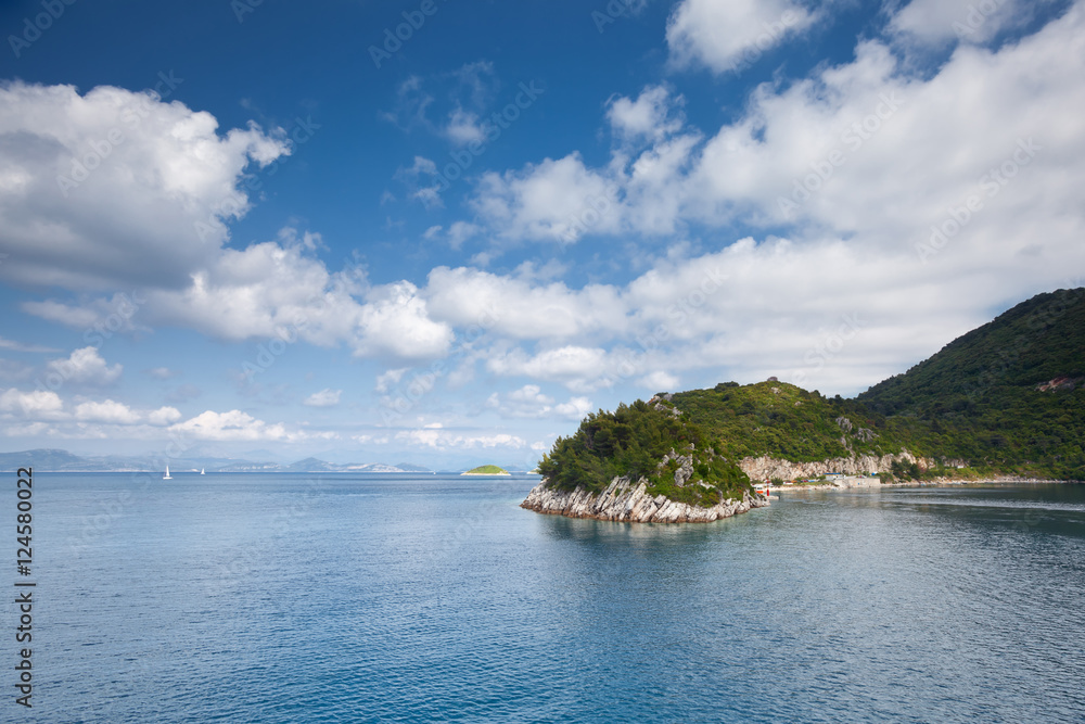 seaside view of island Mljet. Croatia.