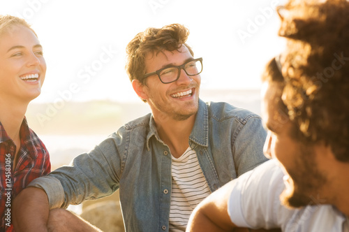 Принти на полотні Friends at sunset