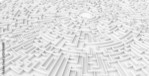 Картината върху платно 3d rendering maze