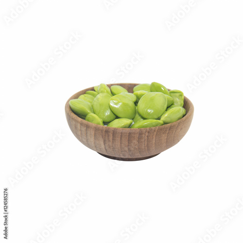 Wallpaper Mural Sato seeds, Parkia speciosa seeds or bitter bean in bowl isolate Torontodigital.ca