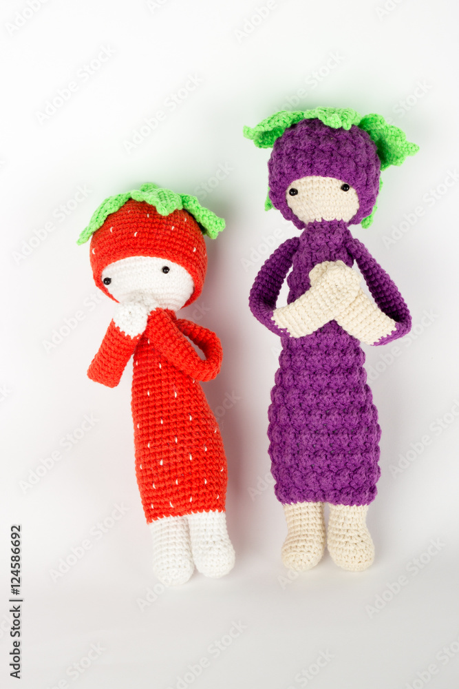 soft toy crochet as blackberries and strawberries in caps soft toy crochet as blackberries and strawberries in caps