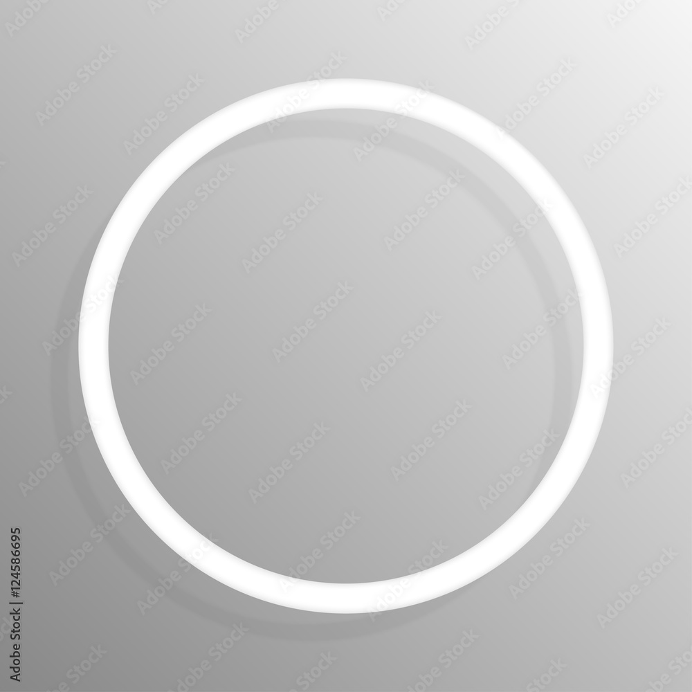 Paper circle banners frame template for design.