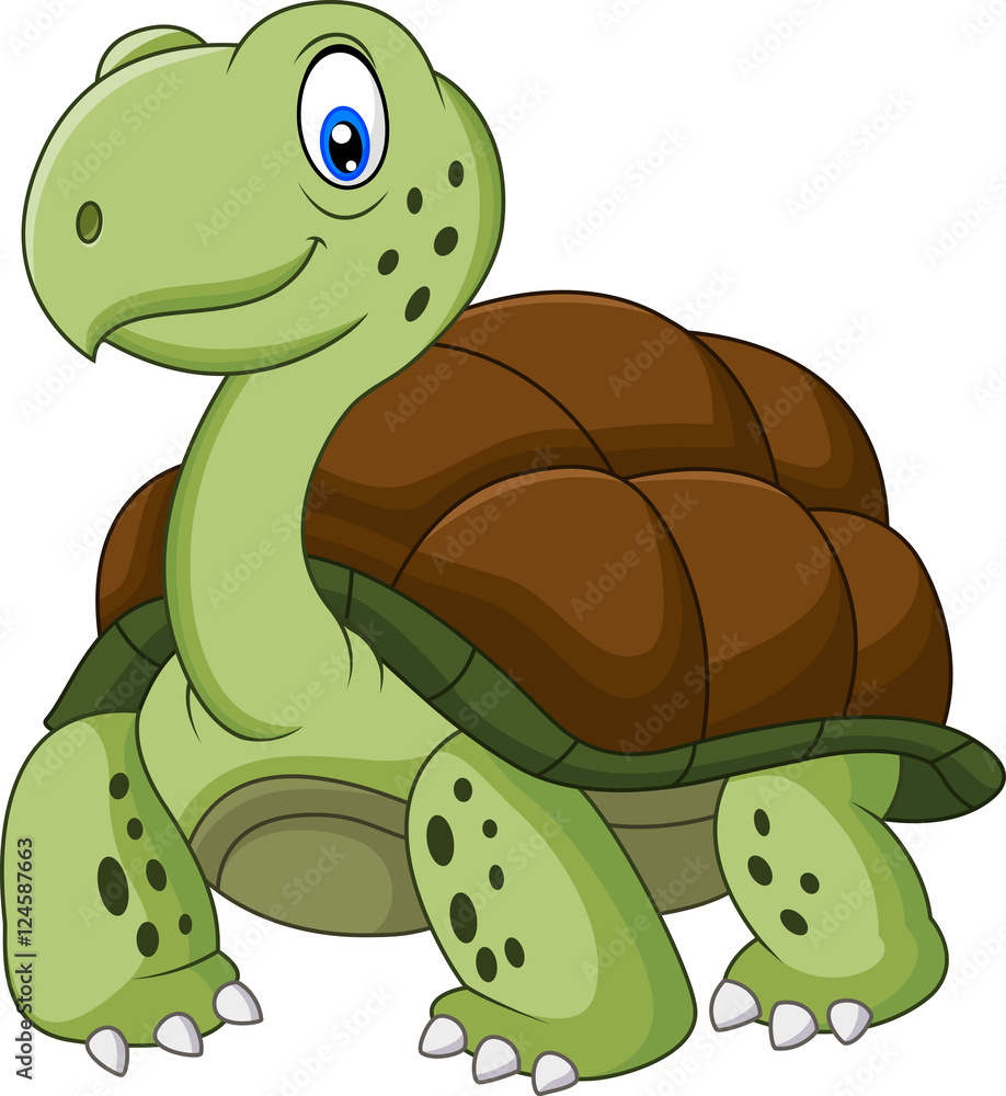 Obraz premium Funny turtle cartoon