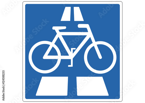 Schild Fahrradautobahn