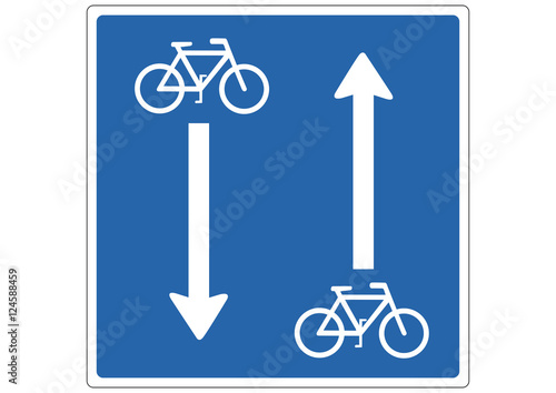 Schild Fahrradautobahn
