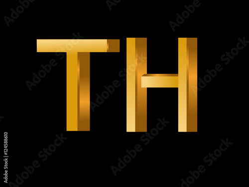 TH Initial Logo for your startup venture