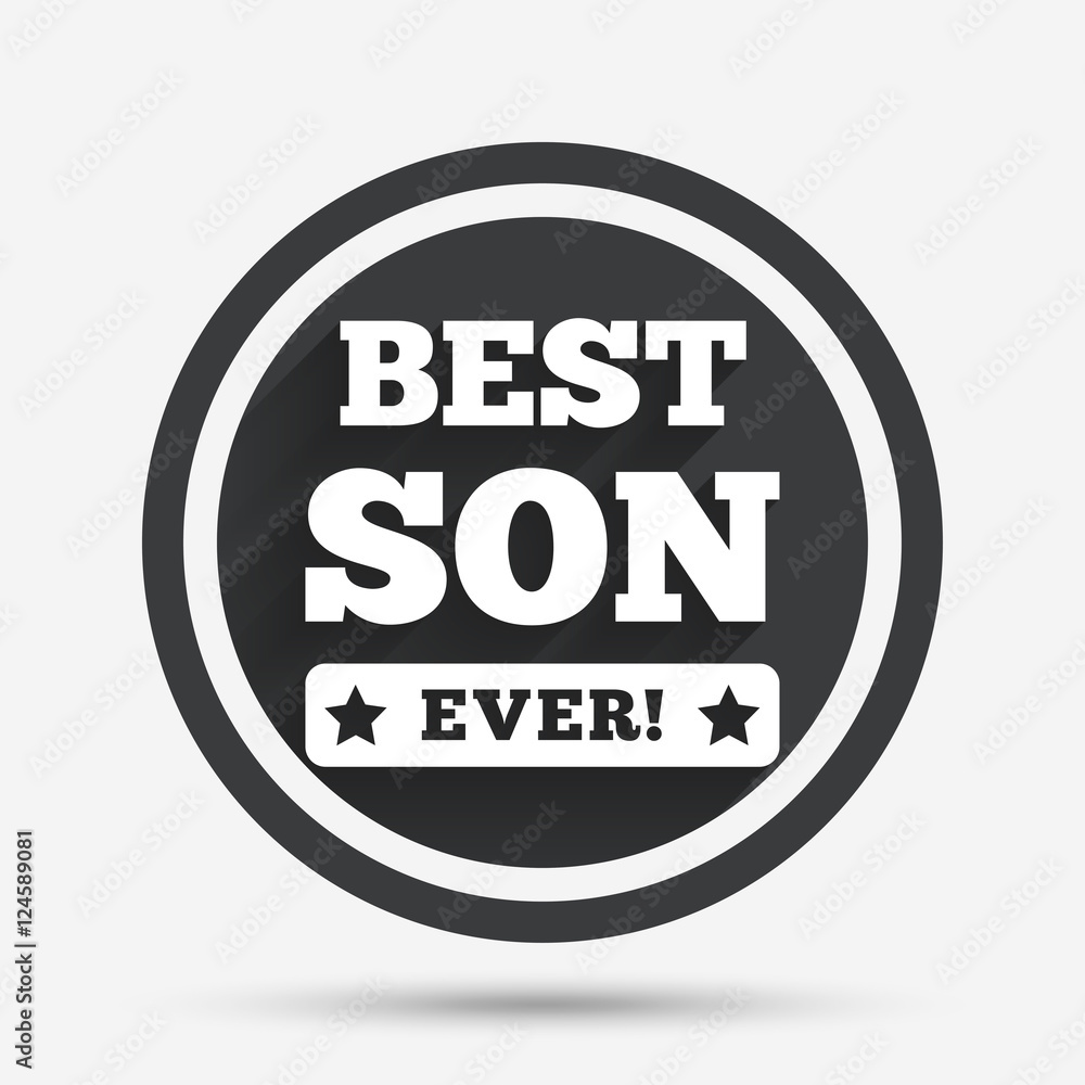 Best son ever sign icon. Award symbol. Best son ever sign icon. Award symbol.