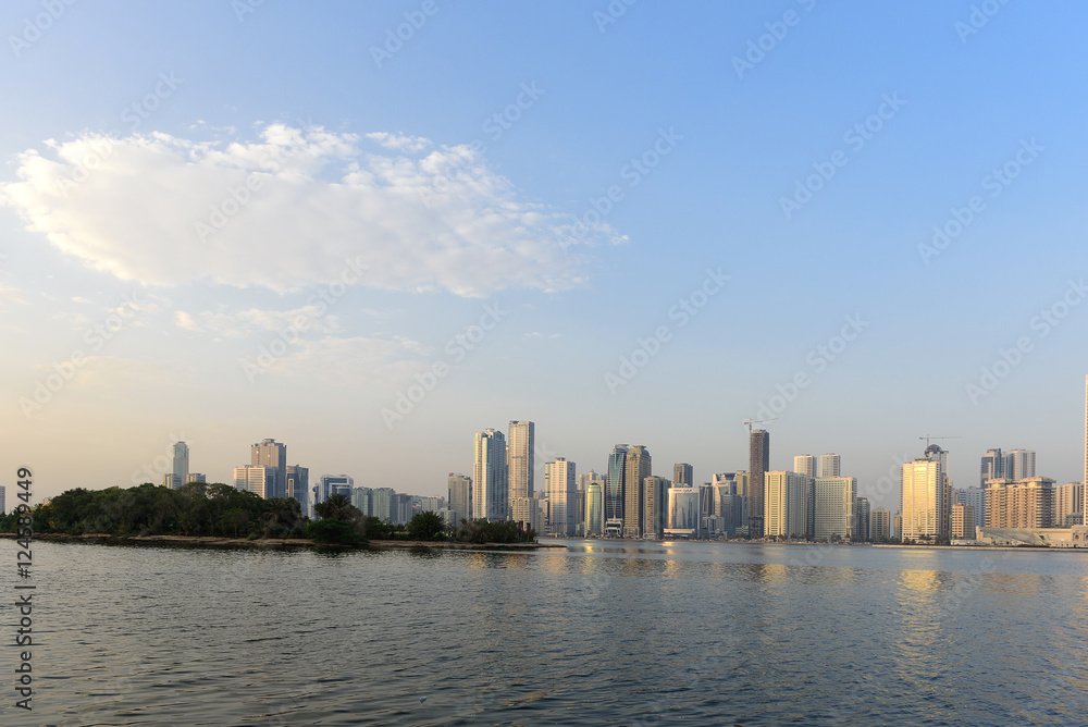 Sharjah Skyline from Creek View Sharjah Skyline from Creek View