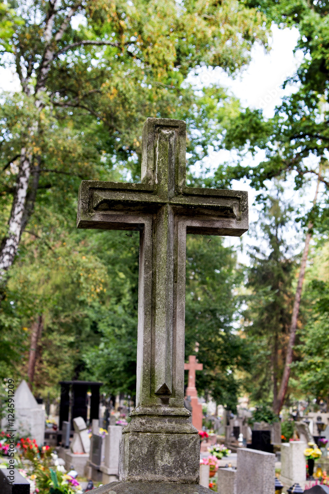 Old memorial cross