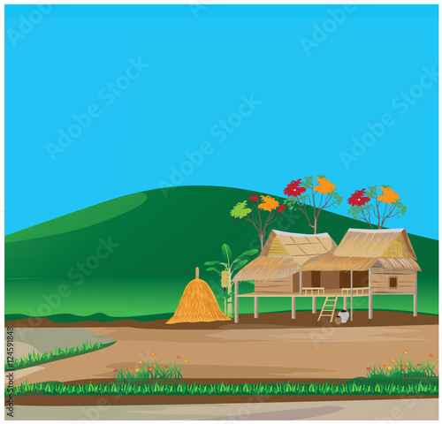 lifestyle of countryside vector design