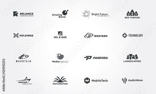 Minimal logo design collections concepts. Creative design vector illustration