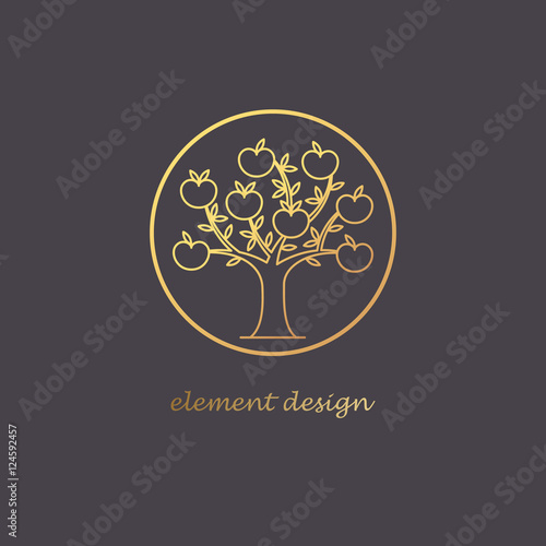 Linear tree logo.