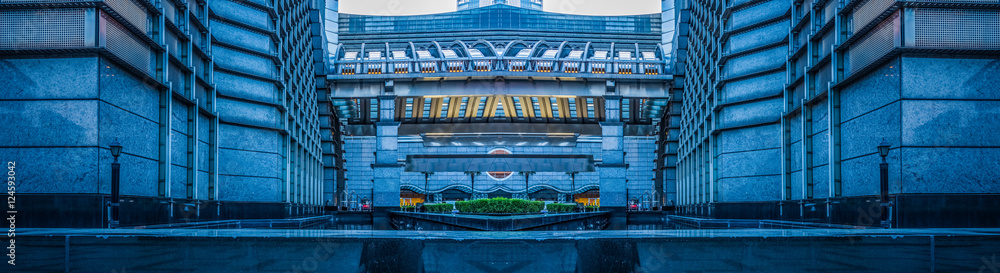 Obraz premium panorama view of vintage building in Shanghai,China.