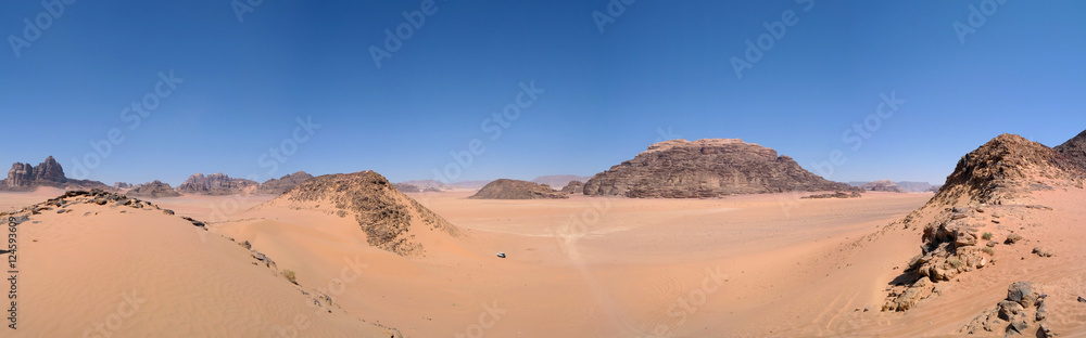 Wadi Rum Desert Panorama