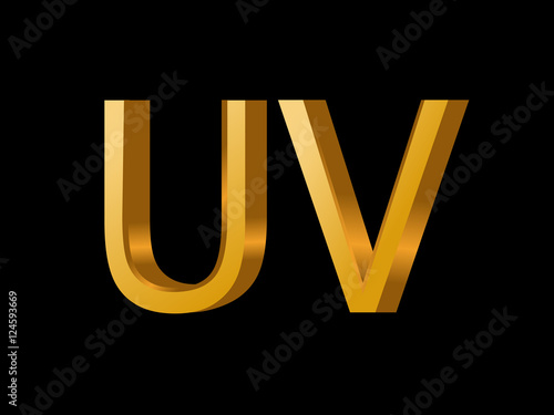 UV Initial Logo for your startup venture