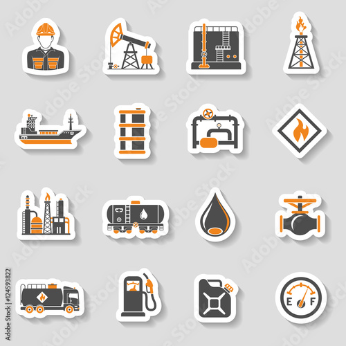 Oil industry Icons Set