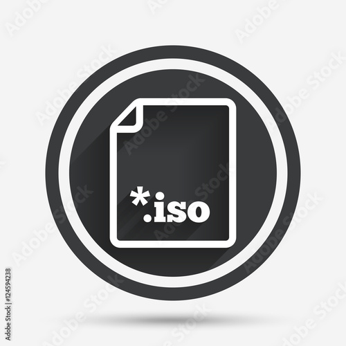 File ISO icon. Download virtual drive file.