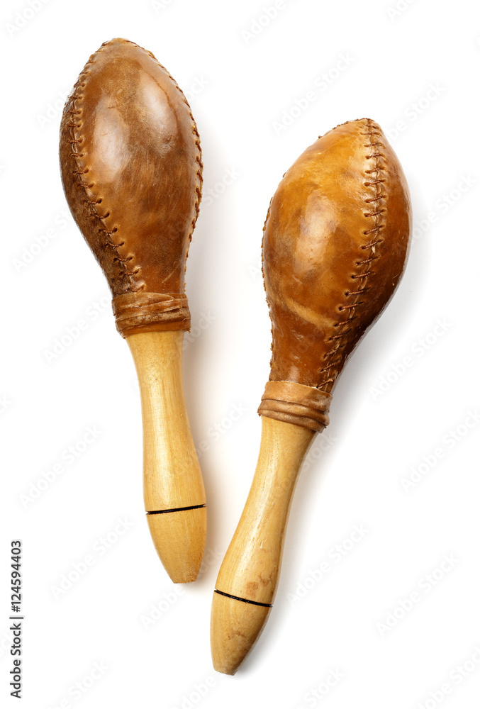 Fototapeta premium genuine leather classic cuban maracas