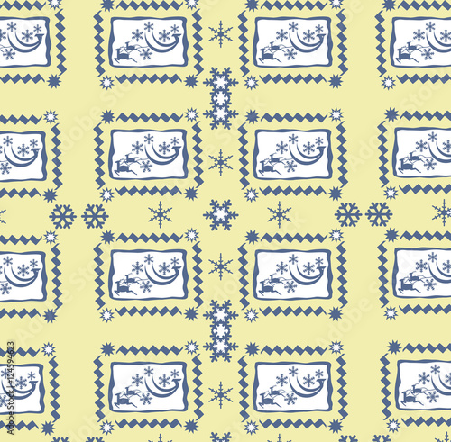 Winter pattern. Christmas and New Year illustration